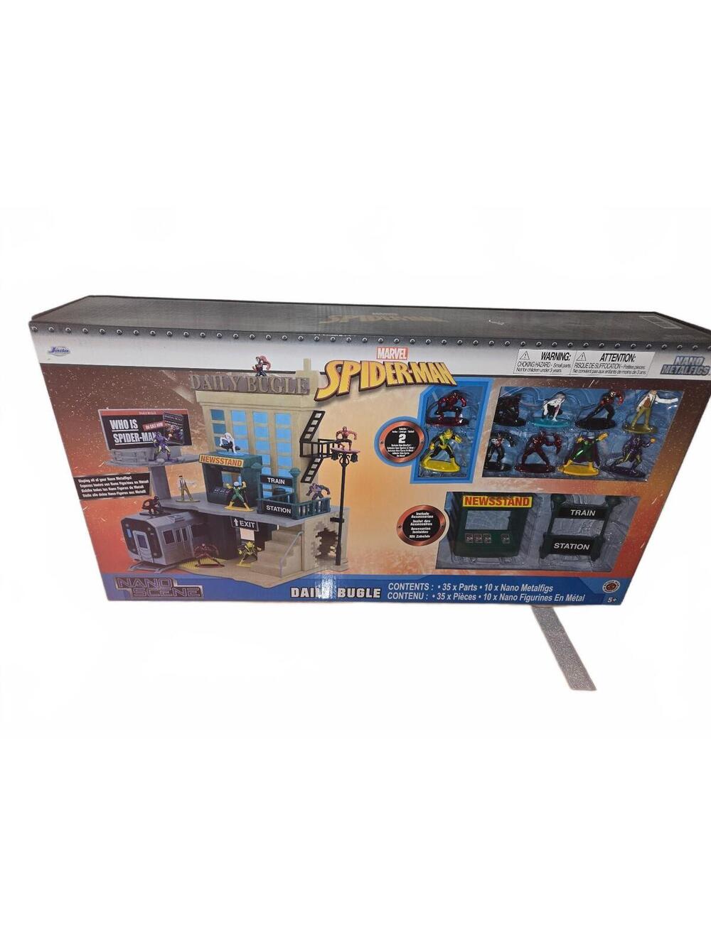 Marvel Spider-Man Daily Bugle Nano Scene Jada Toys 10 Metal Figs New